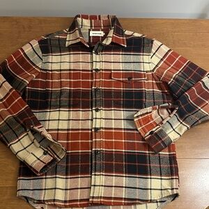 Taylor stitch center shirt rust plaid M